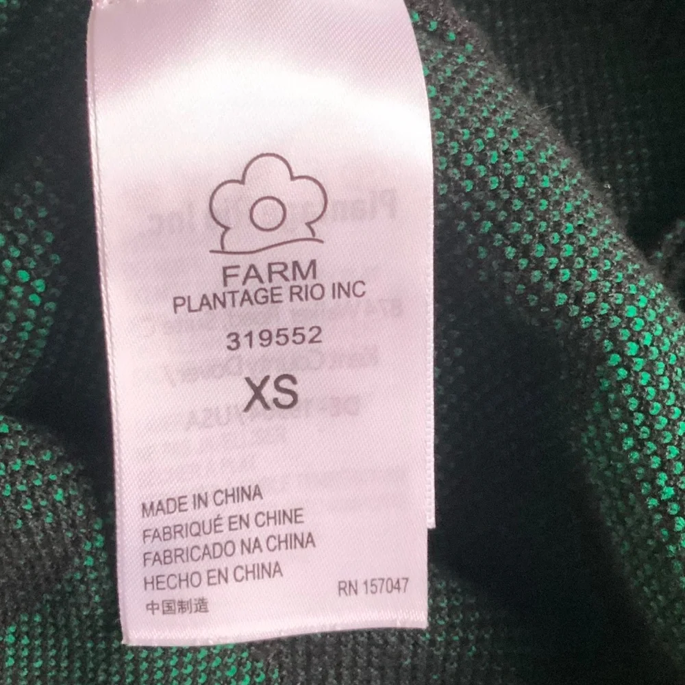 Farm Rio Green Lovedaisy knit Midi Dress - Picture 6 of 6